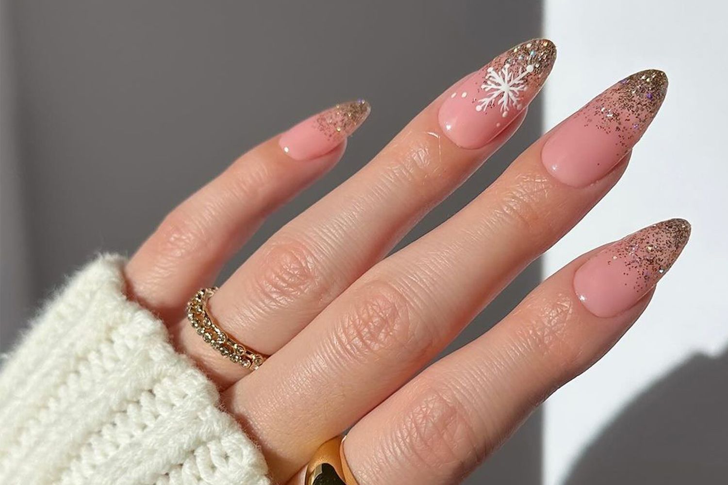snowflake nails ideas