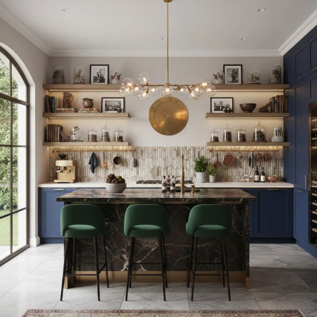 Personalized luxury kitchen with custom design details