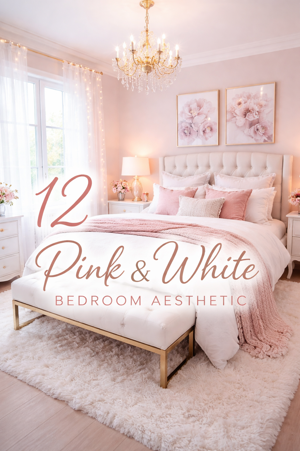 12 Pink and White Bedroom Ashtehtics
