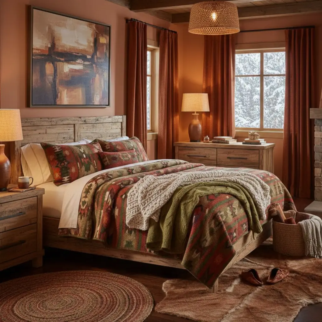 Inspiring Pendleton bedroom ideas featuring cozy patterns and earthy tones.