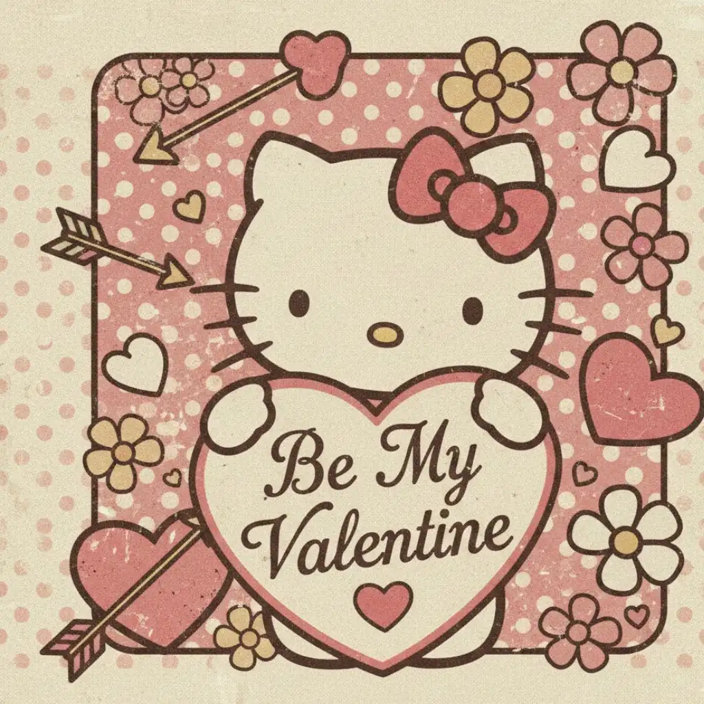 Retro Hello Kitty Valentine wallpaper aesthetic
