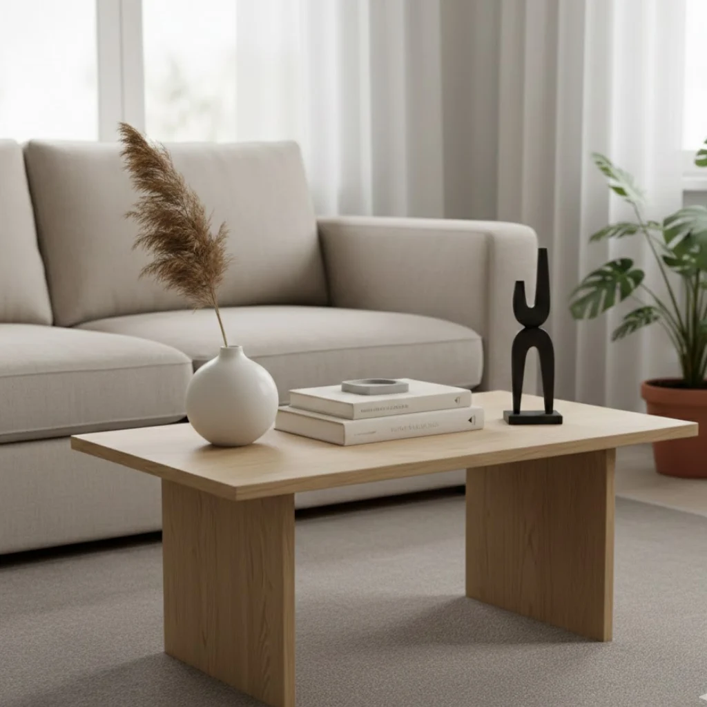 Small living room decor styled using odd-number decor arrangement