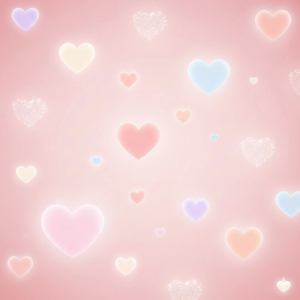 Soft pink heart aesthetic valentine background for a romantic and sweet look