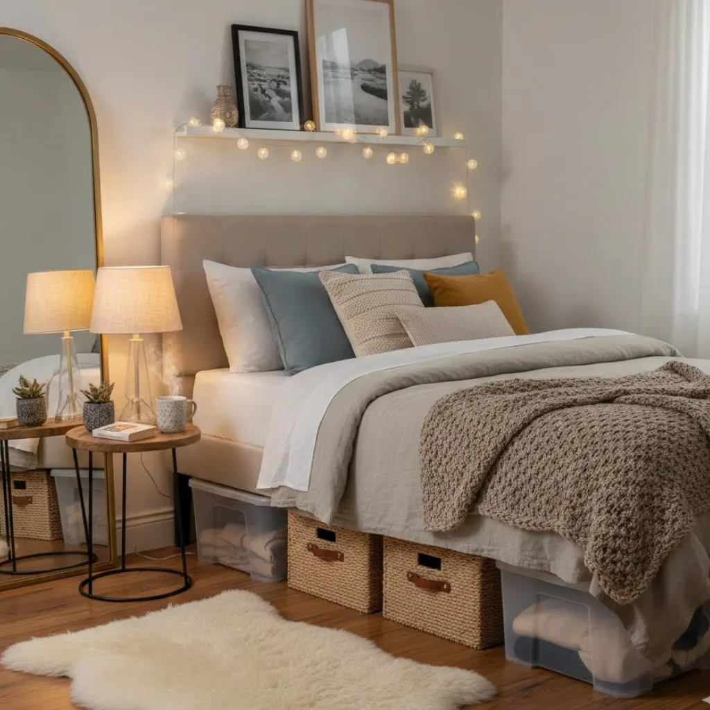 Under bed storage solution for small bedrooms