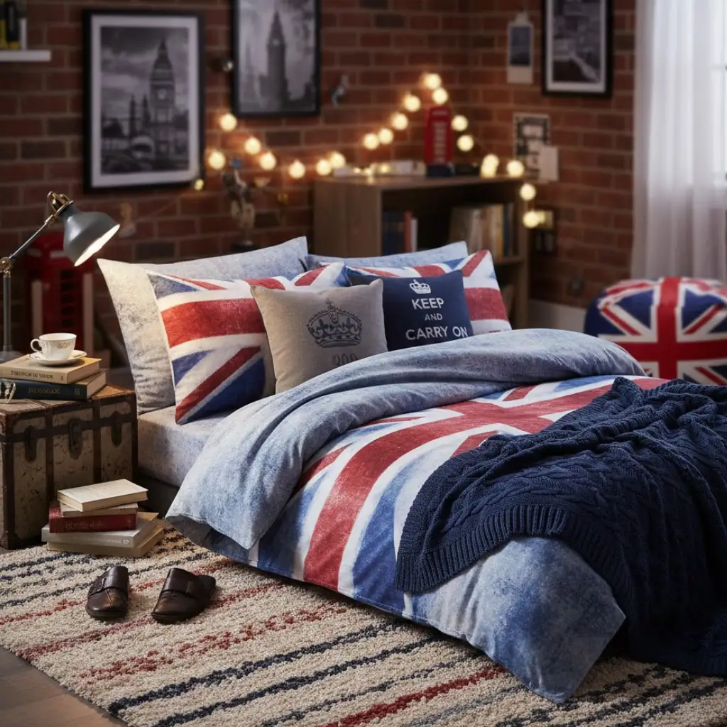 Dorm room decor featuring a textured rug for warmth and comfort