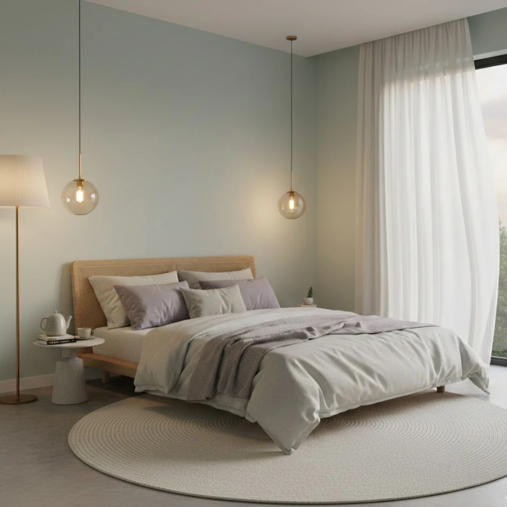 Minimal tech-free bedroom ideal for cozy bedroom ideas aesthetic focused on relaxation and calm.