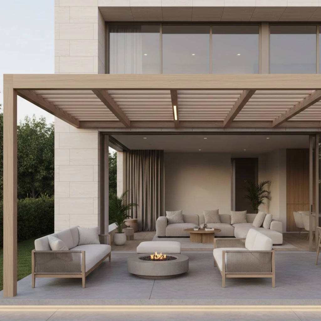 Pergola ideas attached to house for seamless outdoor living