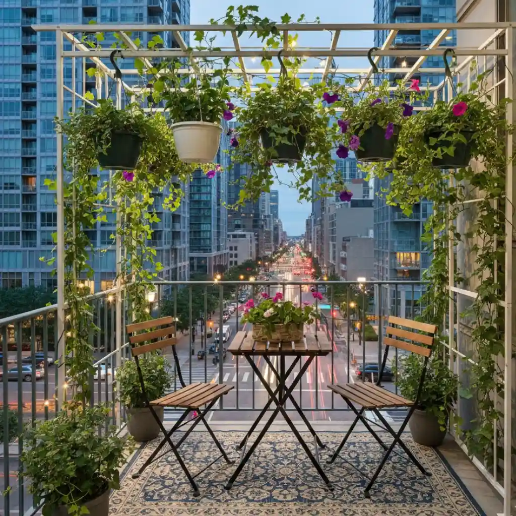 Pergola ideas balcony for small urban outdoor spaces