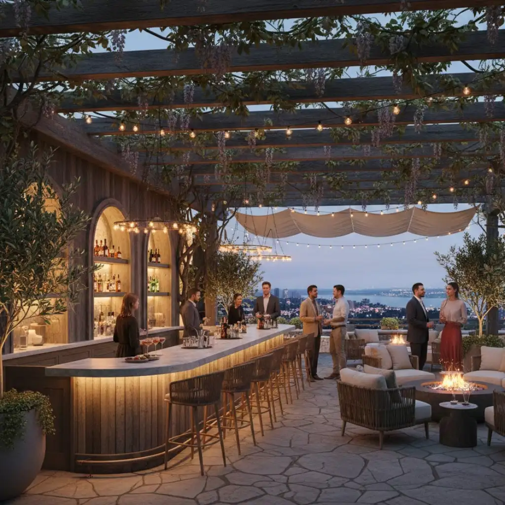 Pergola ideas for open terrace made for entertaining