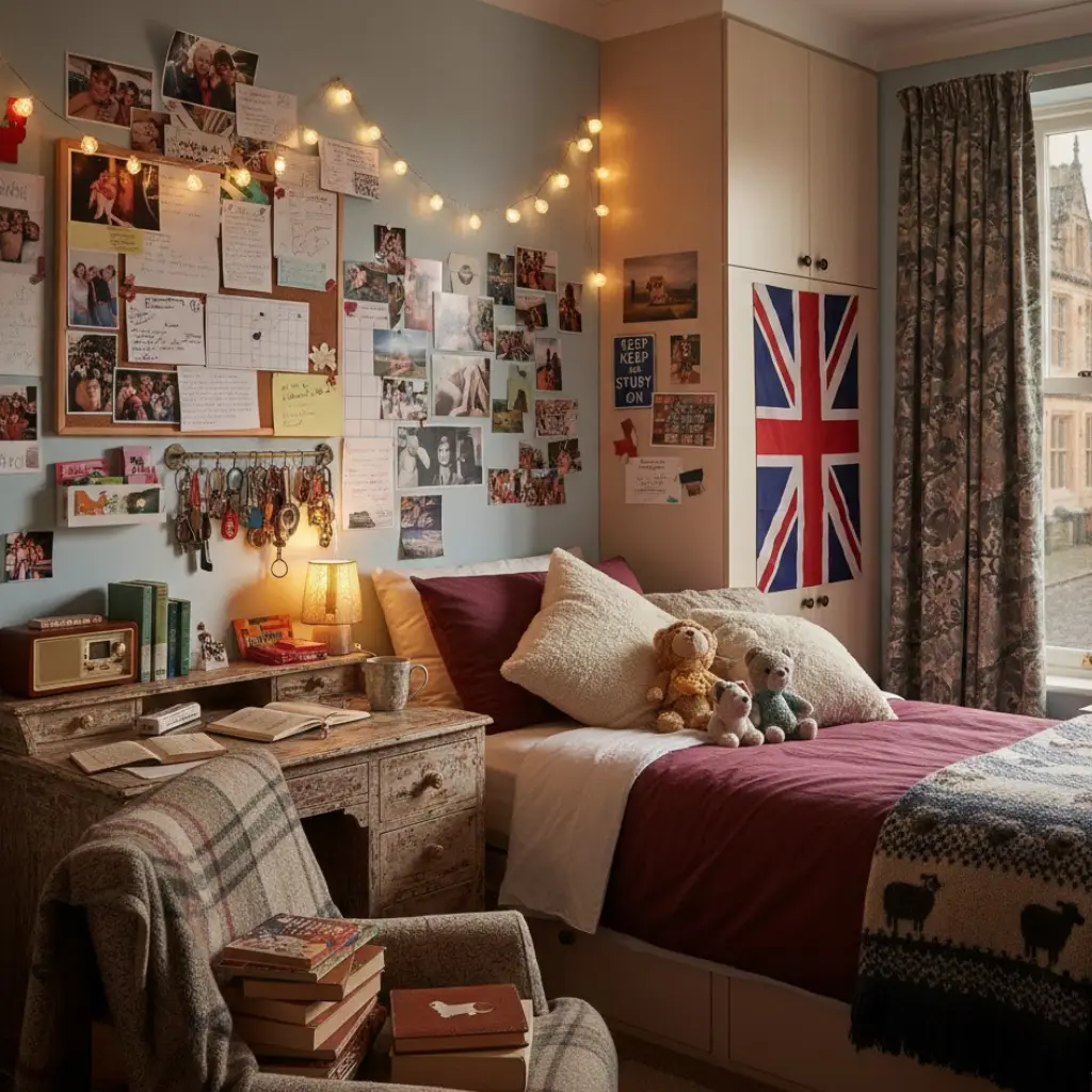 Personalized dorm room decor with meaningful keepsakes