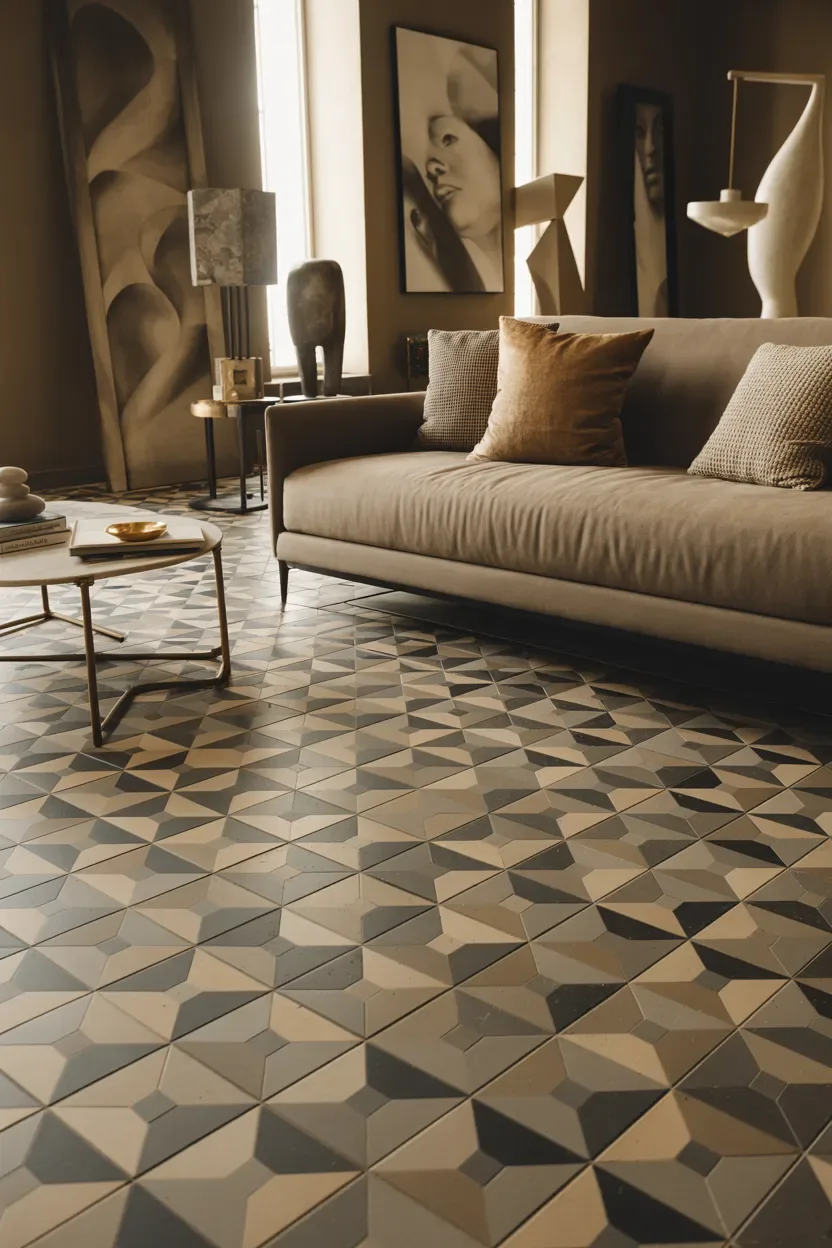 living room floor tiles ideas in a creating a designer and visually striking feature