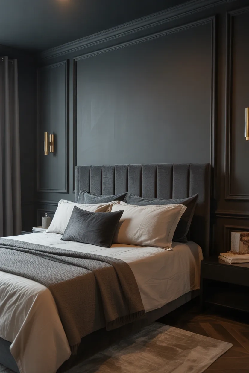 Wall Molding Ideas geometric modern molding in stylish home office