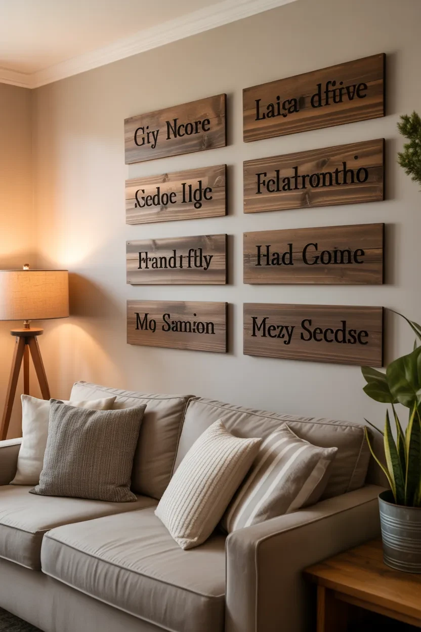 DIY Crafts to Sell Ideas handmade wooden home decor signs with farmhouse style