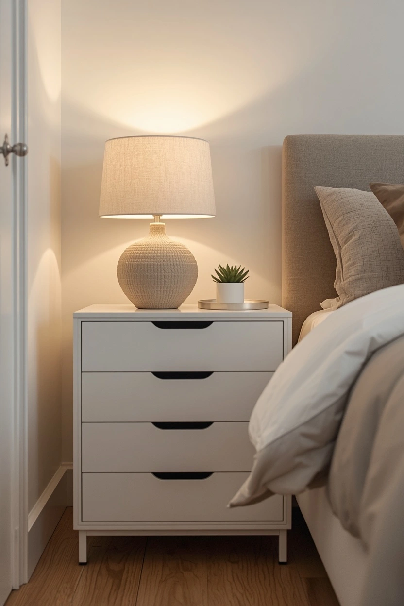IKEA DIY storage hacks using the HEMNES daybed with storage drawers and pull out trundle in a small bedroom to maximize space