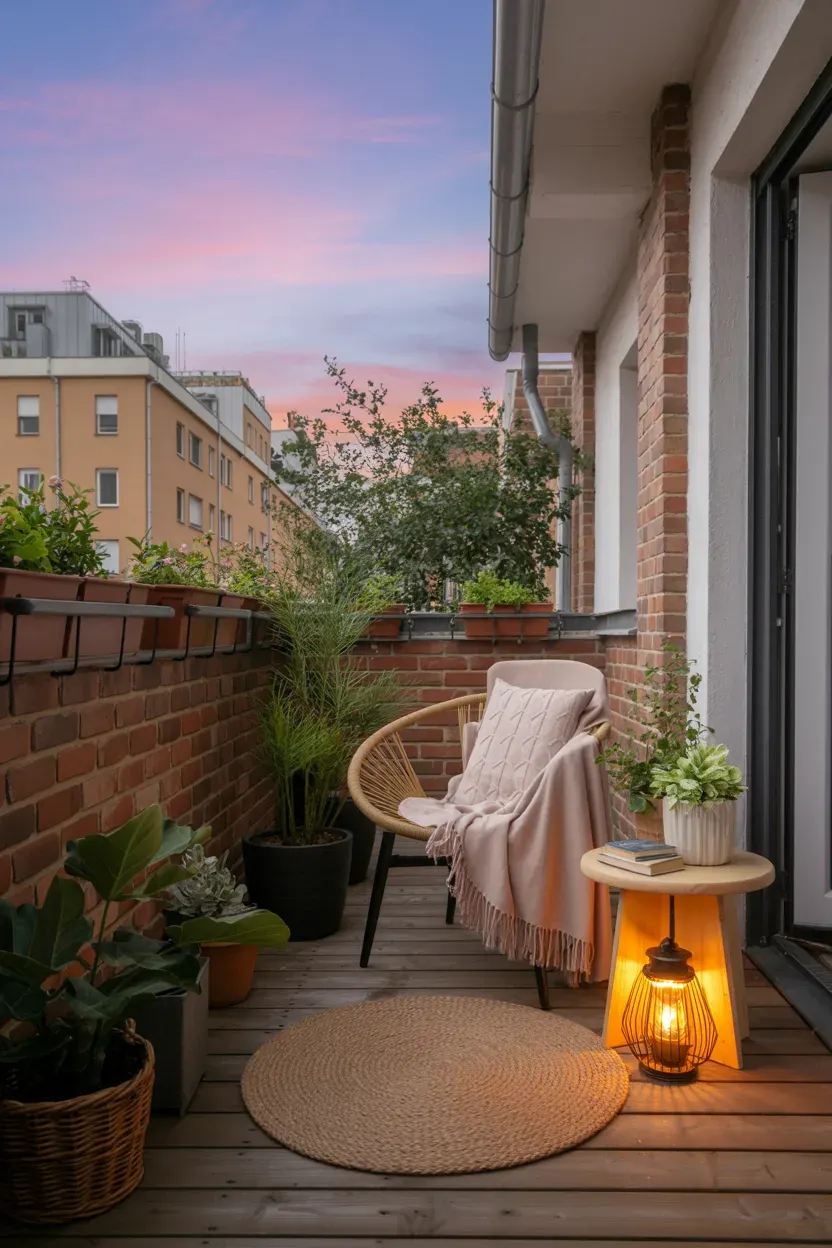 Reading Corner Ideas for a cozy balcony reading escape
