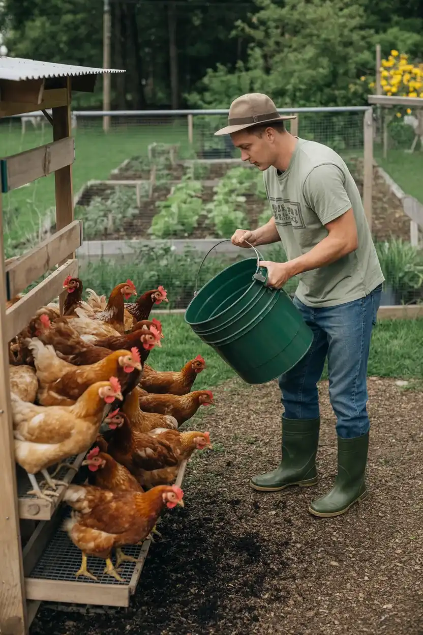 poop shelf chicken coop making it easy to collect manure for composting in garden