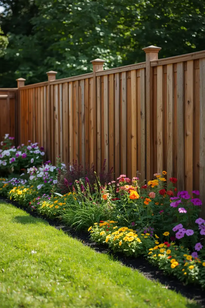 Tiny Garden Ideas using colorful flower borders to enhance a small backyard