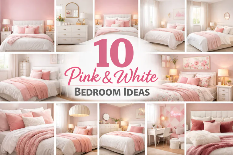 10 Pink and White Bedroom Ideas